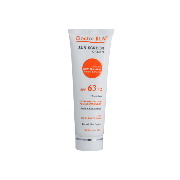 کرم ضد آفتاب فاقد چربی SPF63 دکتر ژیلا مناسب انواع پوست ۵۰ میلی لیتر - Doctor Jila Tinted Sunscreen Cream Controlled Oil Level SPF 63 50 ml