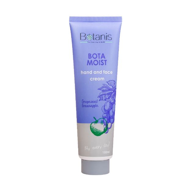 کرم مرطوب کننده دست و صورت انگور و سیب سبز بوتانیس 150 میلی لیتر - Botanis Hand and Face Cream with Green Apple and Grape Seed 150 ml