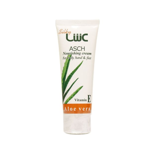 کرم مرطوب کننده آلوئه ورا عش مناسب پوست خشک و آسیب دیده - Asch Moisturizing Body And Hand And Face Aloe Vera Cream