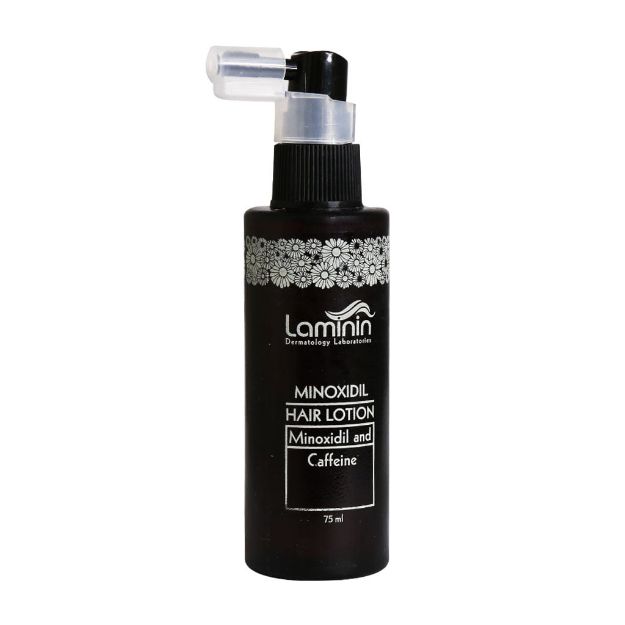 محلول مو ماینوکسیدیل و کافئین لامینین 75 میلی لیتر - Laminin Minoxidil and Caffeine Hair Lotion 75 Ml