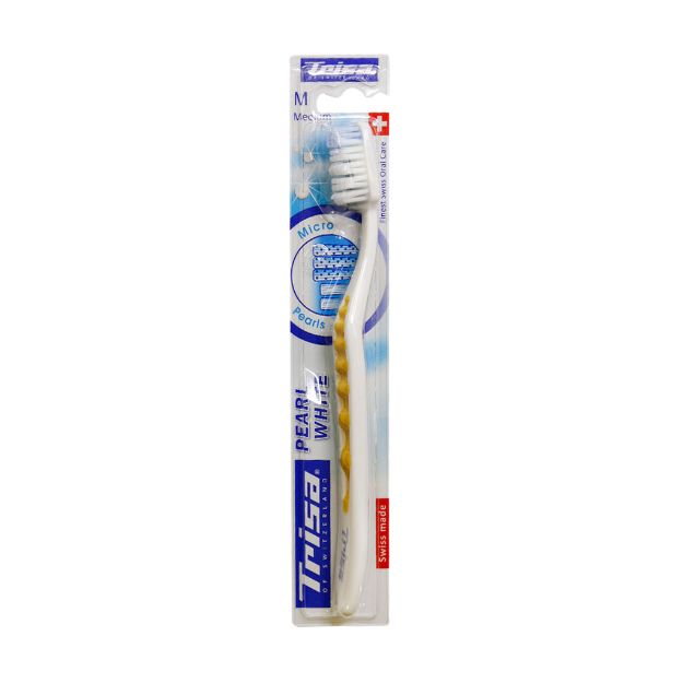 مسواک پرل وایت با برس سخت تریزا - Trisa Pearl White Hard Toothbrush