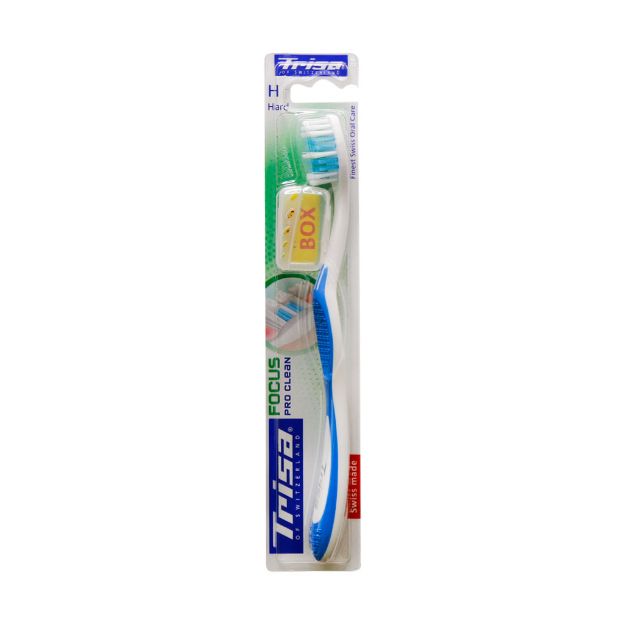 مسواک فوکوس پروکلین تریزا با برس سخت - Trisa Focus Pro Clean Hard Toothbrush