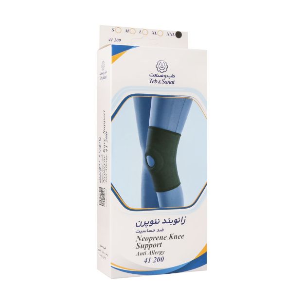 زانو بند نئوپرن طب و صنعت کد ۴۱۲۰۰ - Teb & Sanat Neoprene Knee Support Code 41200