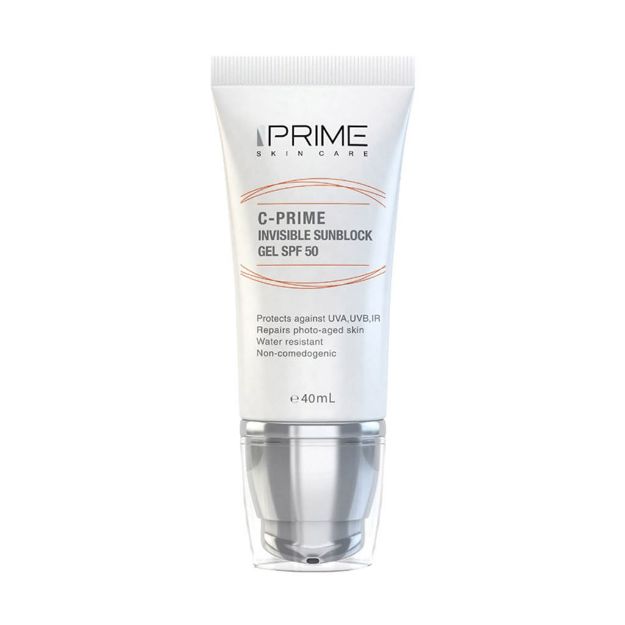 ژل ضد آفتاب SPF50 حاوی ویتامین سی پریم 40 میلی لیتر - Prime C-Prime Invisible Sunblock Gel SPF50 40ml