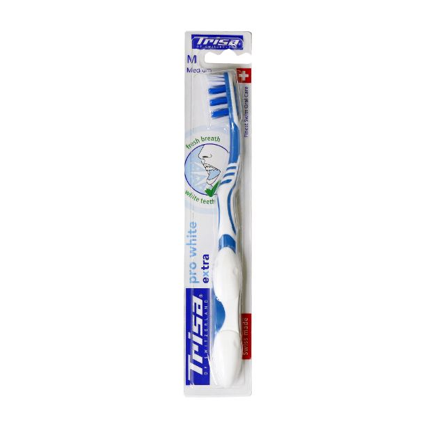 مسواک پرو وایت اکسترا متوسط تریزا - Trisa Extra White Medium Toothbrush