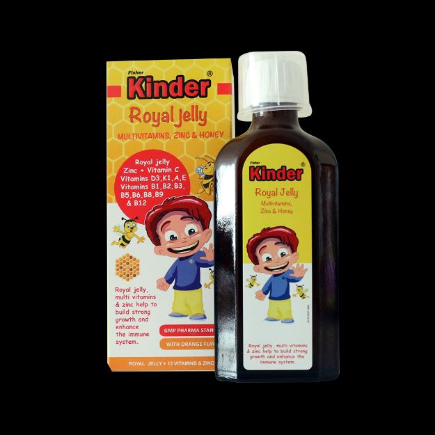 شربت رویال ژلی فیشر کیندر ۱۵۰ میلی لیتر - Fisher Kinder Royal Jelly Syrup 150 ml