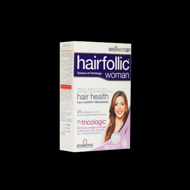 قرص هیرفولیک ومن ویتابیوتیکس مخصوص بانوان ۶۰ عددی - Vitabiotics Hairfollic Woman 60 Tabs