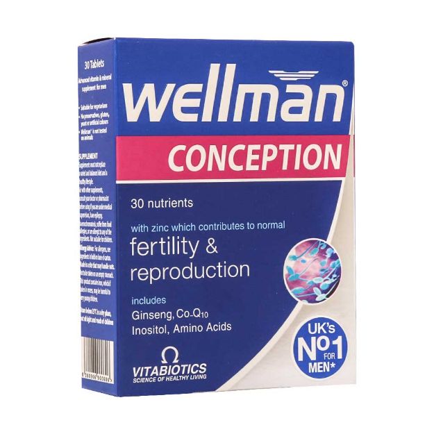 قرص ول من کانسپشن ویتابیوتیکس ۳۰ عدد - Vitabiotics Wellman Conception 30 Tabs