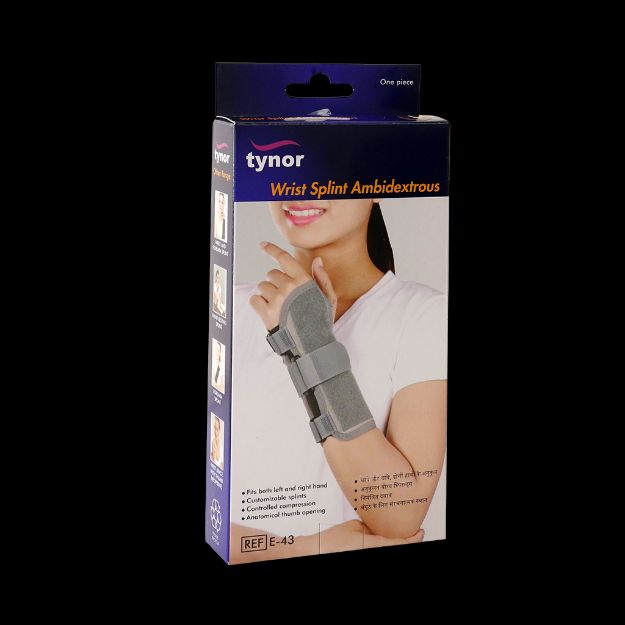 مچ بند آتل دار تینور کد E-43 - Tynor Wrist Splint Ambidextrous Code E-43