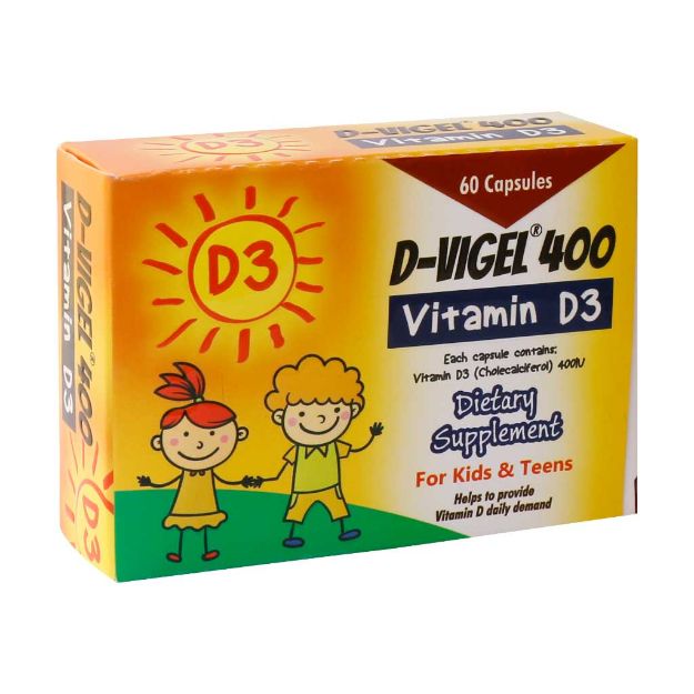 کپسول ویتامین D3 دی ویژل 400 واحد دانا 60 عدد - Dana D Vigel 400 For Kids 60 Capsules