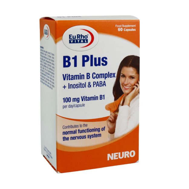 کپسول ویتامین B1 پلاس یوروویتال 60 عدد - Eurhovital B1 Plus 60 Capsules