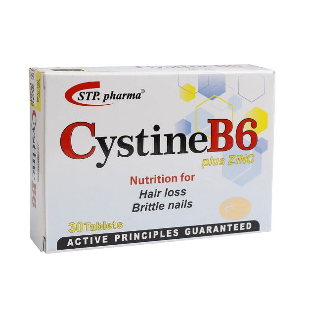 قرص سیستین ب 6  اس تی پی فارما 30 عدد - STP Pharma Cystine B6 Plus Zinc 30 Tablets