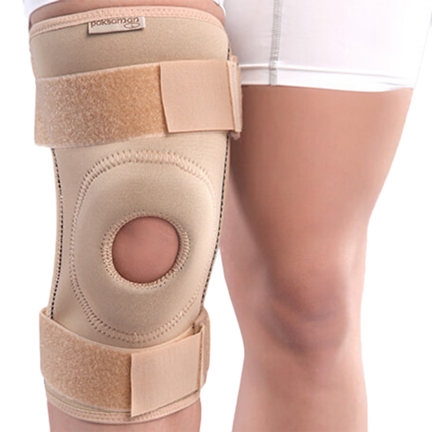 زانو بند نئوپرنی با کشکک باز پاک سمن کد ۱۱۶ - Paksaman Neoprene Knee Support Code 116