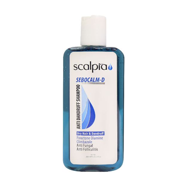 شامپو ضد شوره مناسب موهای خشک اسکالپیا ۲۰۰ میلی لیتر - Scalpia Sebocalm D Anti Dandruff Shampoo 200 ml