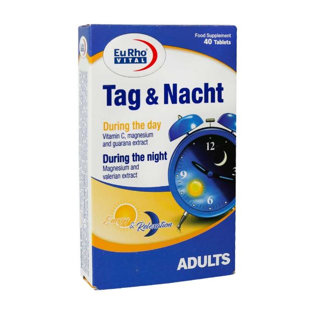 قرص تگ و نخت یوروویتال 40 عدد - Eurho Vital Tag And Nacht 40 Tablets