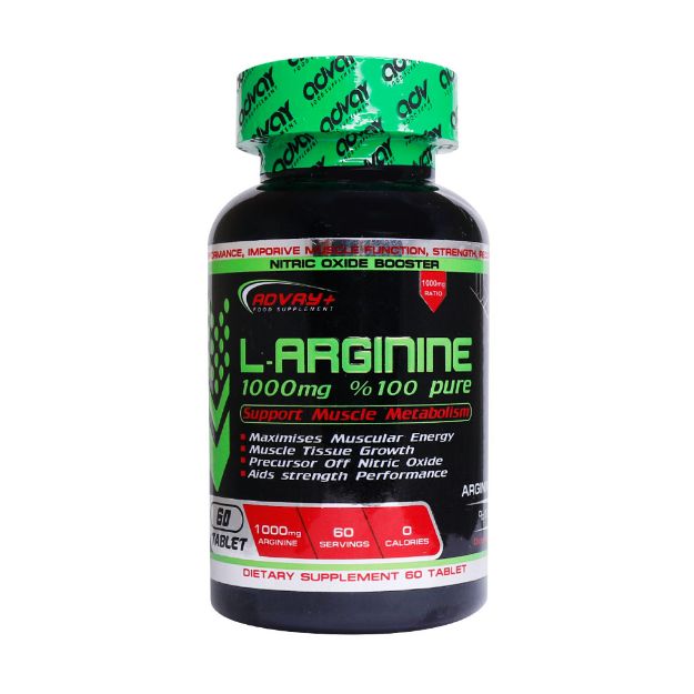 قرص ال آرژنین 1000 میلی گرم ادوای 60 عدد - Advay L-Arginine 1000mg 60 tablet