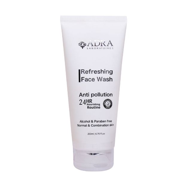 ژل شست و شوی صورت آدرا مناسب پوست نرمال و مختلط 200 میلی لیتر - Adra Refreshing Face Wash For Normal And Combination Skin 200 Ml