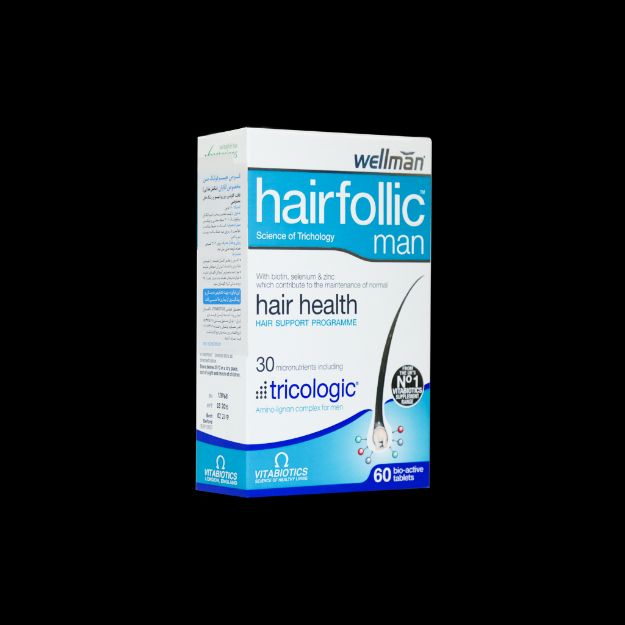 قرص هیرفولیک من ویتابیوتیکس مخصوص آقایان ۶۰ عددی - Vitabiotics Hairfollic Man 60 Tabs