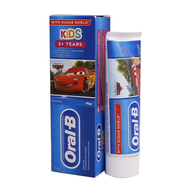 خمیر دندان کودک اورال بی سری Junior +3 Years مدل Cars حجم 75 میلی لیتر - Oral-B Junior Plus3 Years Cars Toothpaste 75 ml