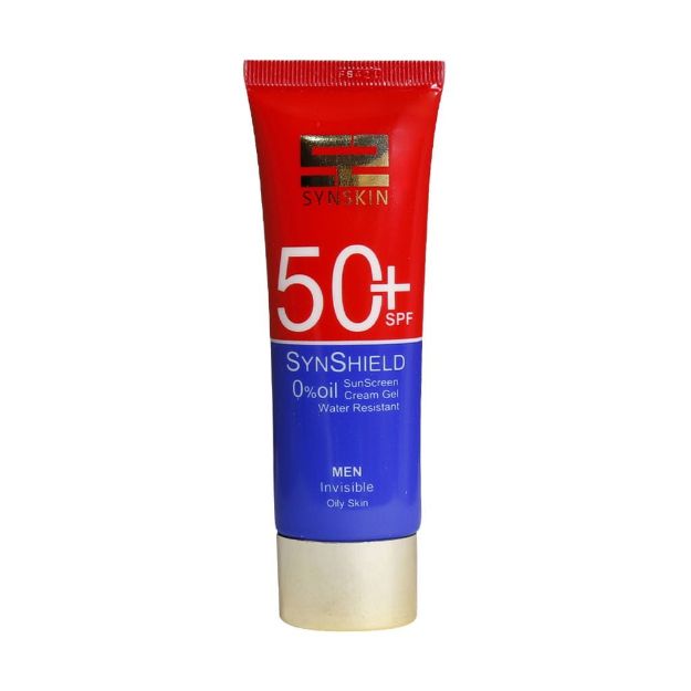 کرم ضد آفتاب SPF50 مردانه ساین شیلد مناسب پوست چرب 50 میلی لیتر - Synshield SPF50 Sunscreen Cream For Men and Oily Skin 50 ml