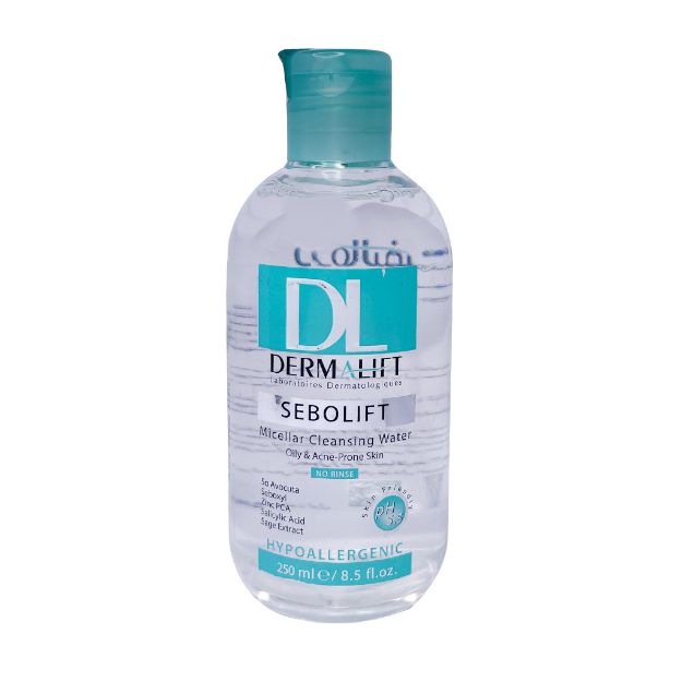 محلول میسلار واتر پوست چرب و جوشدار سبولیفت درمالیفت 250 میلی لیتر - Dermalift Sebolift Micellar Water 250 Ml