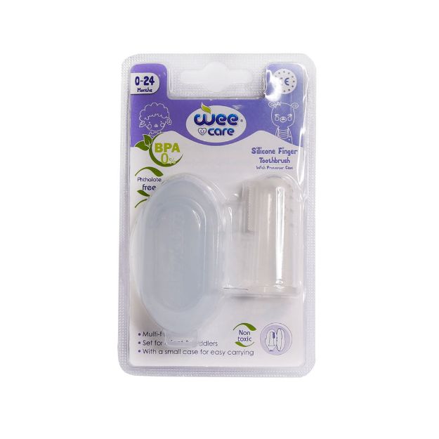 مسواک انگشتی سیلیکونی وی کر - Wee care Silicone Finger Toothbrush