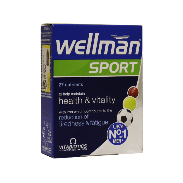 قرص ول من اسپرت ویتابیوتیکس مخصوص آقایان ۳۰ عددی - Vitabiotics Wellman Sport 30 Tabs