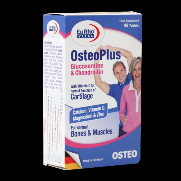 قرص استئوپلاس یوروویتال ۴۵ عددی - EuRho Vital Osteo Plus 45 Tabs