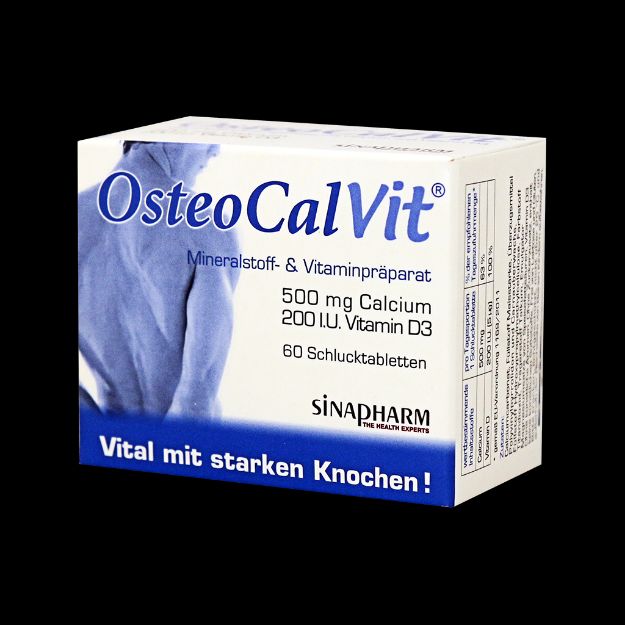 قرص استئوکلویت سینافارم ۶۰ عددی - Sinapharm OsteoCal Vit 60 Tabs