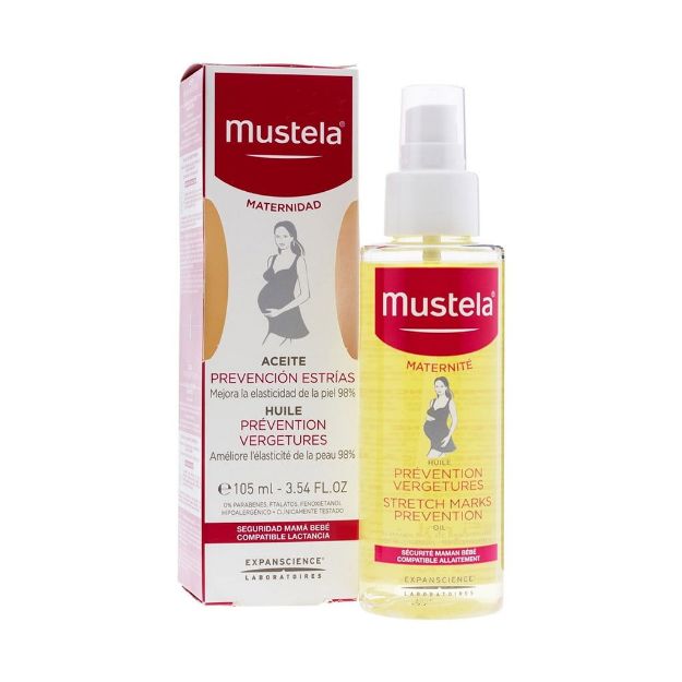 روغن ضد ترک پوست موستلا 105 میلی لیتر - Mustela Stretch Marks Prevention Oil 105 ml