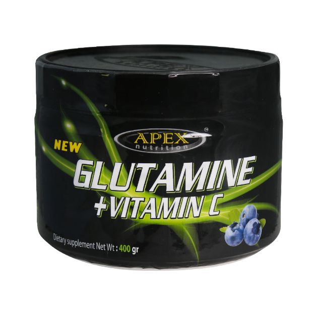 پودر گلوتامین + ویتامین C اپکس ۴۰۰ گرم - Apex Glutamine + Vitamin C 400 g