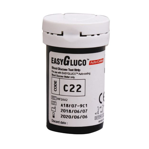 نوار تست قند خون ایزی گلوکو 25 عدد - Easy Gluco Blood Glucose 25 Test Strip