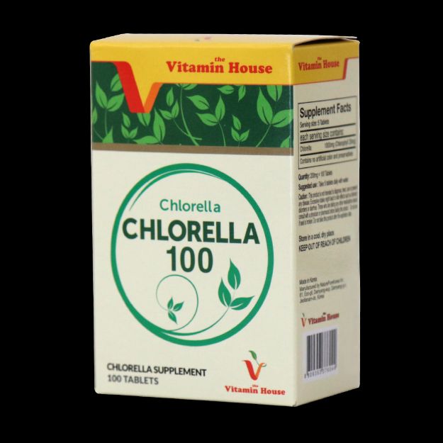 قرص کلرلا ۱۰۰ ویتامین هاوس ۱۰۰ عددی - Vitamin House Chlorella 100 100 Tabs