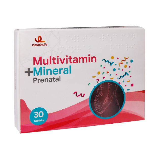 قرص مولتی ویتامین مینرال پریناتال ویتامین لایف 30 عدد - Vitamin Life Multivitamin Mineral Prenatal 30 Tablets