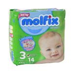 پوشک مولفیکس سایز ۳ مخصوص کودکان 4 تا 9 کیلوگرم - Molfix Baby Diaper Number 3