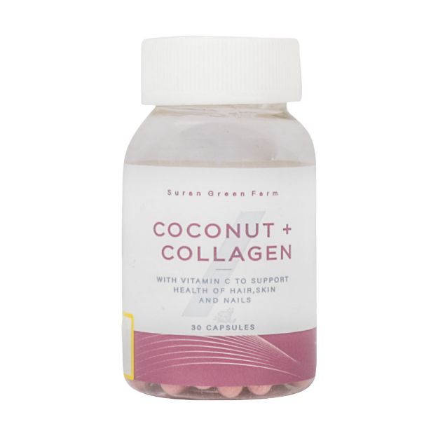 کپسول کوکونات کلاژن مزرعه سبز سوران 30 عدد - Suran Green Farm Coconut Collagen 30 caps