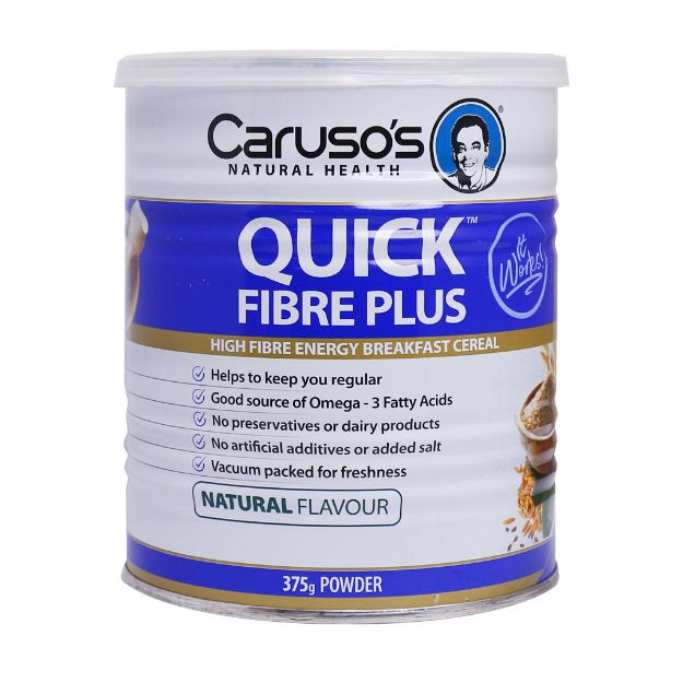 پودر کوئیک فایبر پلاس کاروسوس نچرال هلث 375 گرم - Carusos Natural Health Quick Fiber Plus Powder 375 g