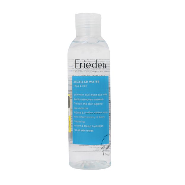 محلول پاک کننده آرایش صورت و چشم فریدن 200 میلی لیتر - Frieden Micellar Water For Face And Eyes 200 ml