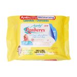 دستمال مرطوب نرم کننده و پاک کننده کودک پنبه ریز 20 عدد - Panberes Anti Bacterial Moisturizing Baby wipes 20 Pcs