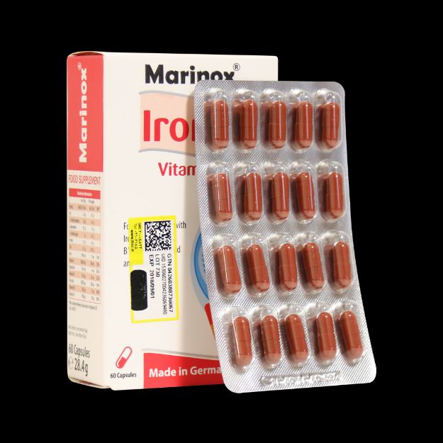 کپسول آیرون پلاس مارینوکس ۶۰ عددی - Marinox Iron plus 60 Caps