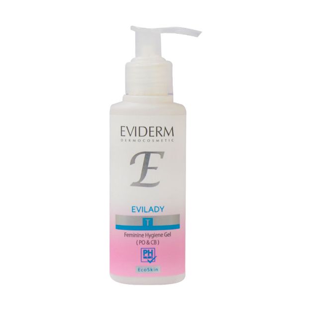 ژل بهداشتی بانوان اویدرم حاوی اولامین 100 میلی لیتر - Eviderm Ecilady Feminine Hygiene Gel Anti Fungal 100 ml