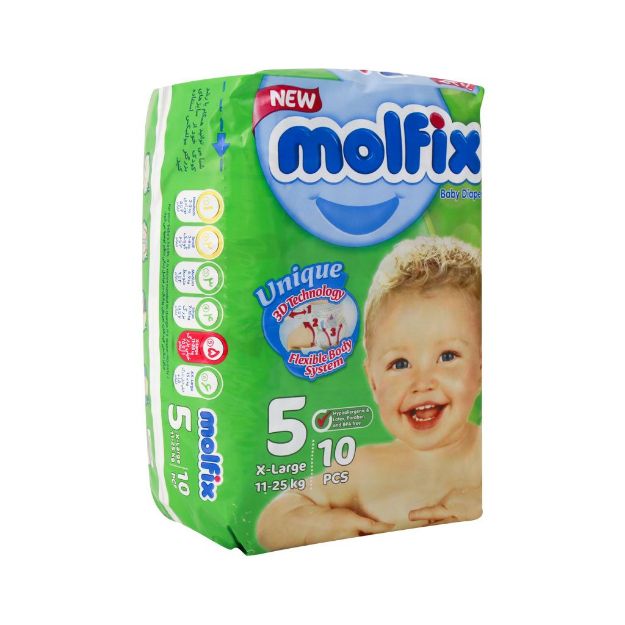 پوشک مولفیکس سایز ۵ مخصوص کودکان 11 تا 25 کیلوگرم - Molfix Baby Diaper Number 5