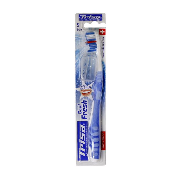 مسواک نرم کول اند فرش تریزا با محافظ - Trisa Cool & Fresh Soft Toothbrush