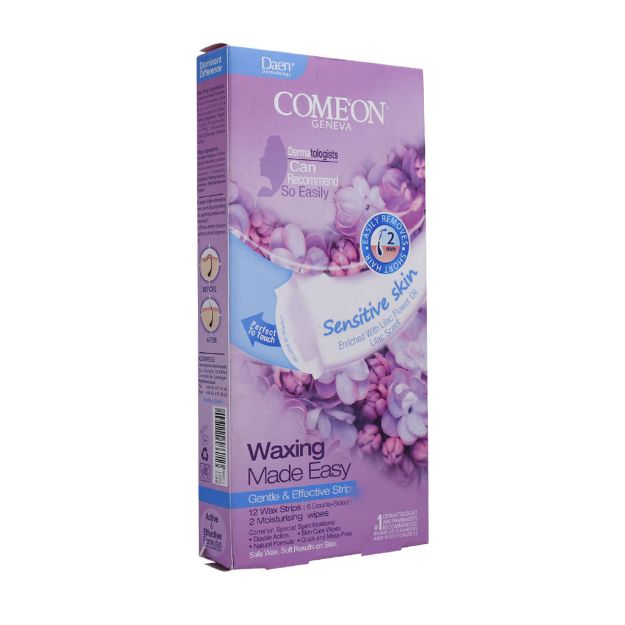 نوار موبر پوست حساس کامان 12 عدد - Comeon Sensitive Skin Waxing 12 Pcs