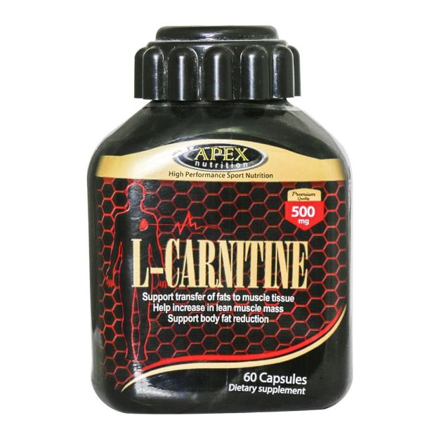 قرص ال کارنیتین 500 میلی گرم اپکس 60 عددی - Apex L-Carnitine 500 ml 60 Tabs