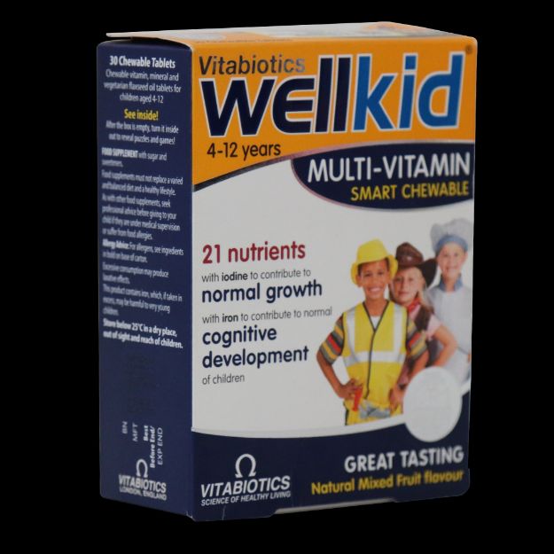 قرص مولتی ویتامین جویدنی ول کید ویتابیوتیکس ۳۰ عددی - Vitabiotics Well Kid Multi Vitamin 30 Chewable Tablets