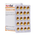 کپسول ژلاتینی نرم ویتامین E 400 واحد آپوویتال 40 عدد - Apovital Vitamin E 400 60 Capsules