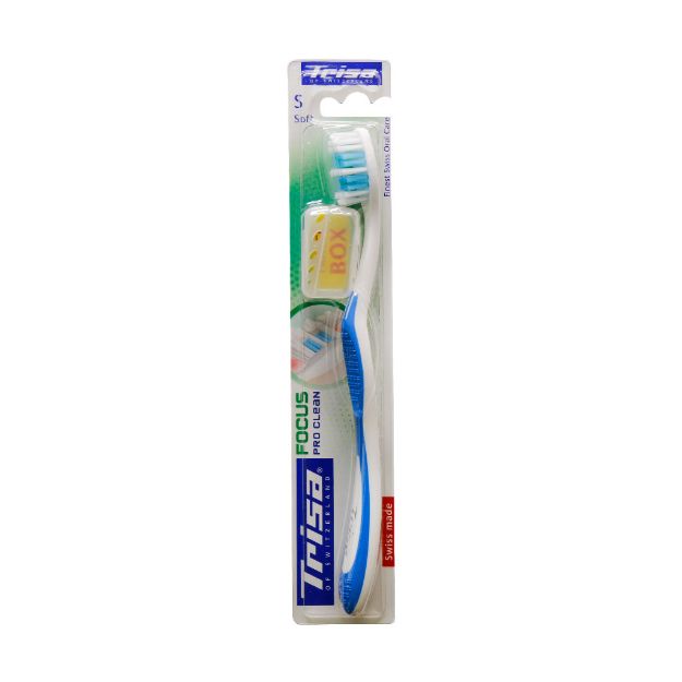 مسواک فوکوس پرو کلین تریزا با برس نرم - Trisa Focus Pro Clean Toothbrush