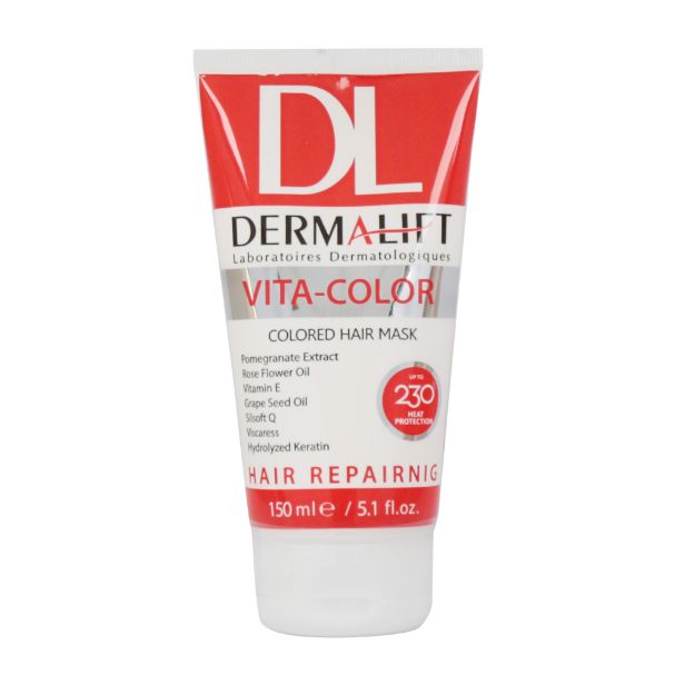 ماسک مو با آبکشی موهای رنگ شده ویتا کالر درمالیفت 150 میلی لیتر - Dermalift Vita Color Hair Mask 150 ml