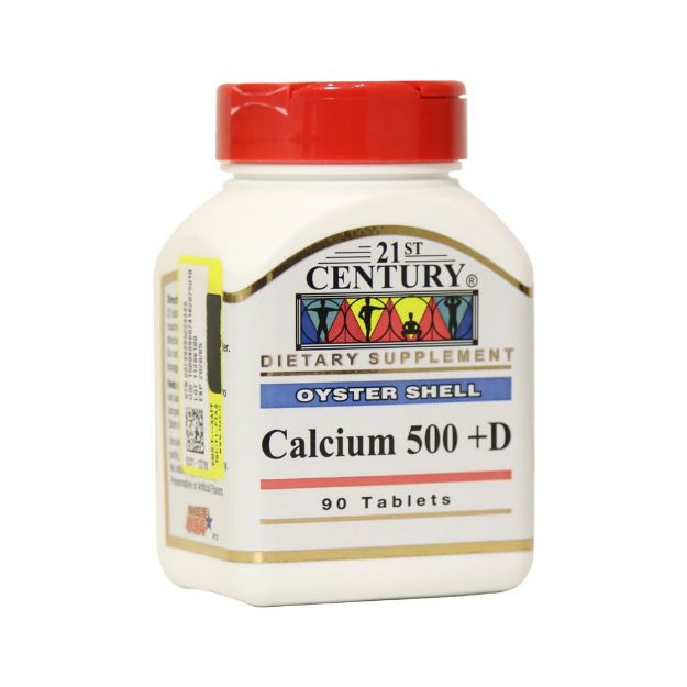 قرص کلسیم 500 و ویتامین دی 21 سنتری 90 عدد - 21St Century Calcium 500 + D 90 Tabs